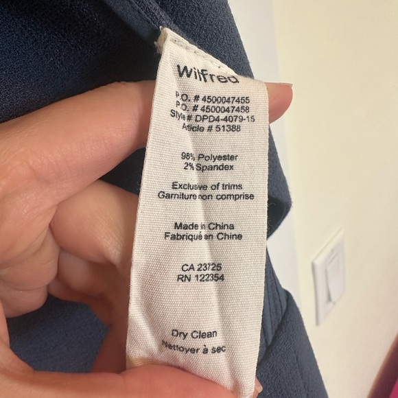 Aritzia Wilfred Chevalier Blazer-blue - Picture 4 of 4